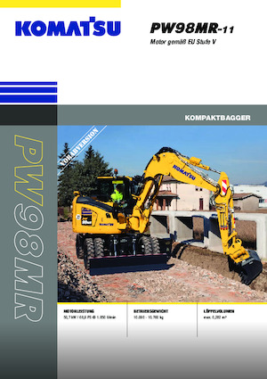Mobilbagger Komatsu PW98MR-11E0