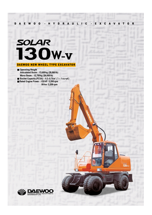 Mobilbagger Doosan Solar 130 W-V