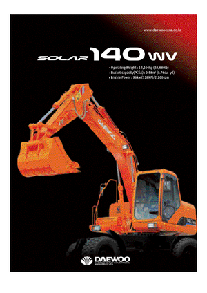 Mobilbagger Doosan Solar 140 W-V