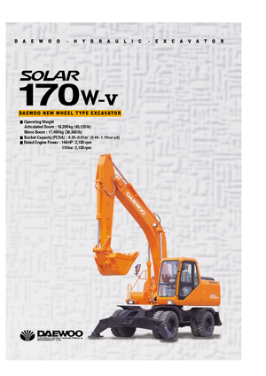 Mobilbagger Doosan Solar 170 W-V