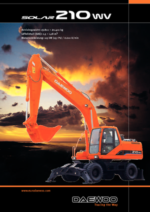 Mobilbagger Doosan Solar 210 W-V