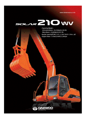 Mobilbagger Doosan Solar 210 W-V