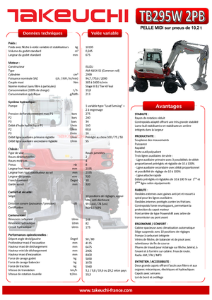 Mobilbagger Takeuchi TB 295 W
