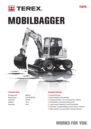 Mobilbagger Terex TW 70