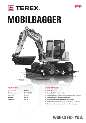 Mobilbagger Terex TW 85