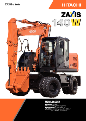 Mobilbagger Hitachi ZX 140 W 3