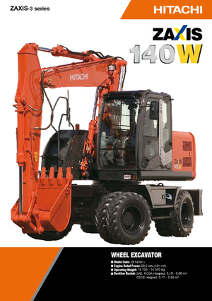 Mobilbagger Hitachi ZX 140 W 3