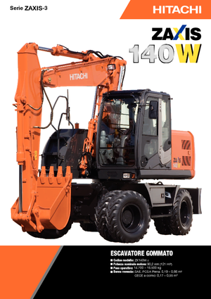 Mobilbagger Hitachi ZX 140 W 3