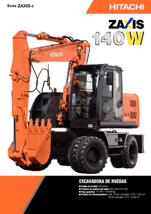 Mobilbagger Hitachi ZX 140 W 3