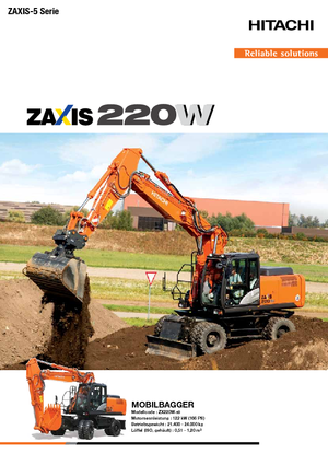 Raupenbagger Hitachi ZX220W-5B