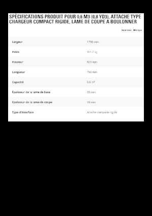 Laderschaufel Caterpillar 0.6 m3