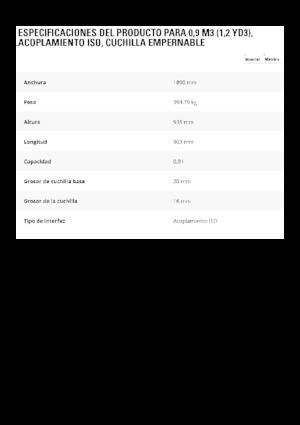 Laderschaufel Caterpillar 0,9 m3