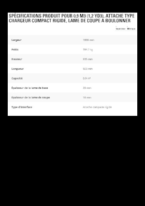 Laderschaufel Caterpillar 0,9 m3