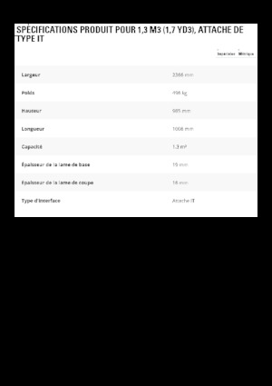 Laderschaufel Caterpillar 1,3 m3