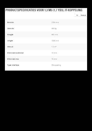 Laderschaufel Caterpillar 1,3 m3