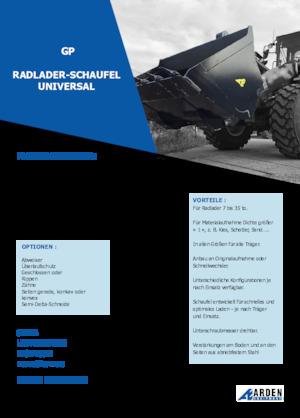 Laderschaufel Arden L31GP