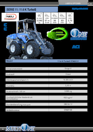 Radlader Multione 11.6 K TurboS