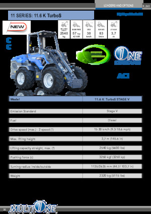Radlader Multione 11.6 K TurboS