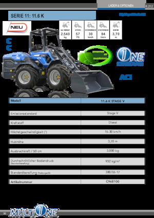 Radlader Multione 11.6 K 