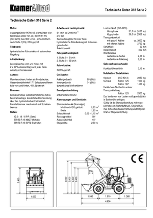 Radlader Kramer 318 Serie 2