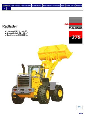 Radlader Furukawa 375
