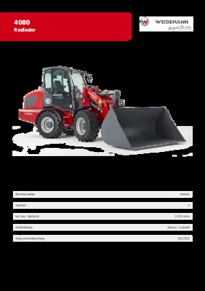 Radlader Weidemann 4080