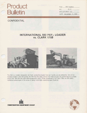 Radlader International Harvester 550