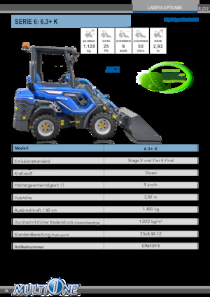 Radlader Multione 6.3+K