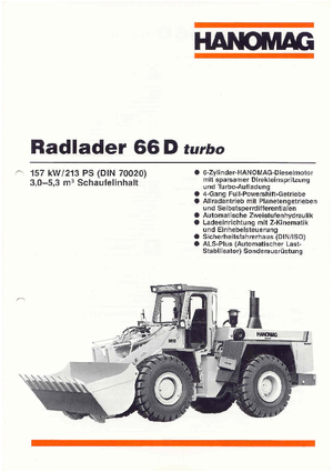 Radlader Hanomag 66 D TURBO