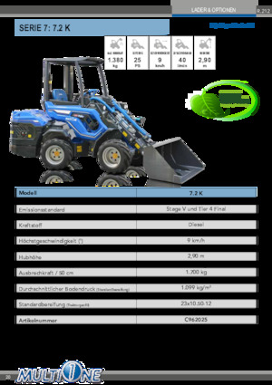Radlader Multione 7.2 K
