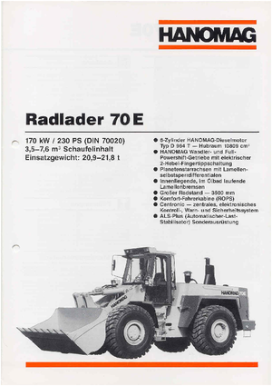 Radlader Hanomag 70 E