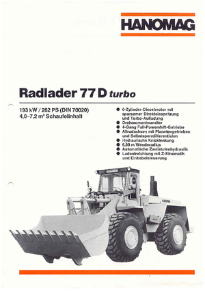 Radlader Hanomag 77 D TURBO