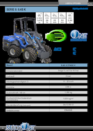 Radlader Multione 8.4S K 