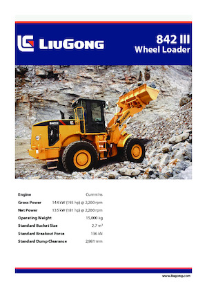 Radlader Liugong 842 III 