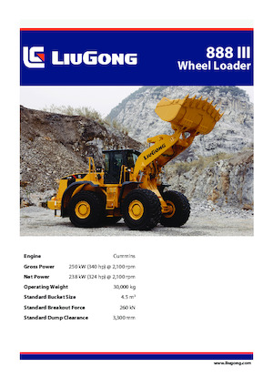 Radlader Liugong 888 III 