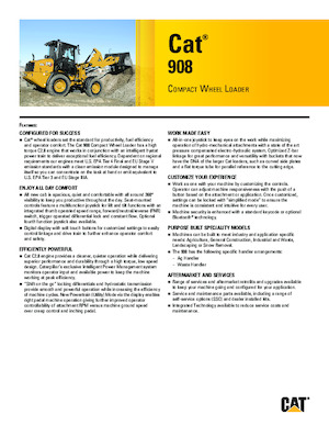 Radlader Caterpillar 908
