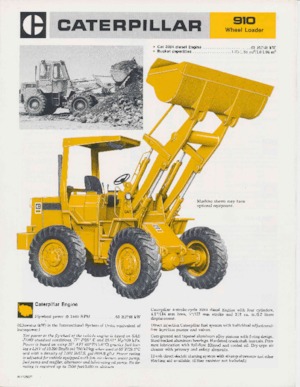 Radlader Caterpillar 910