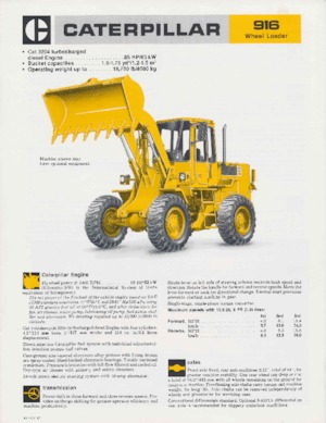 Radlader Caterpillar 916