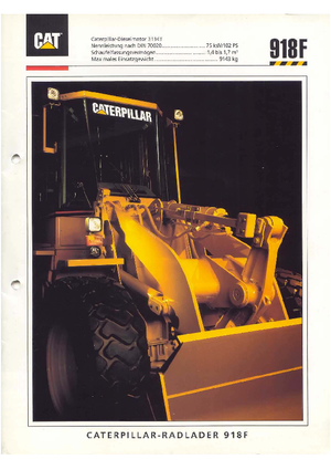 Radlader Caterpillar 918 F
