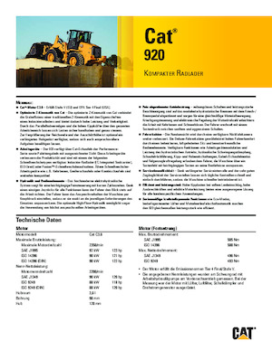 Radlader Caterpillar 920