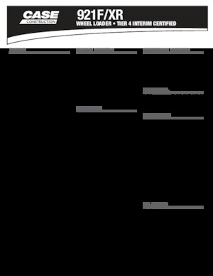 Radlader Case 921 F/XR