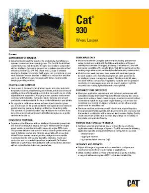 Radlader Caterpillar 930