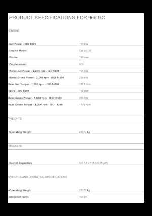 Radlader Caterpillar 966 GC