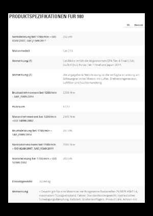 Radlader Caterpillar 980