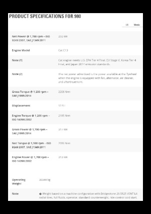 Radlader Caterpillar 980