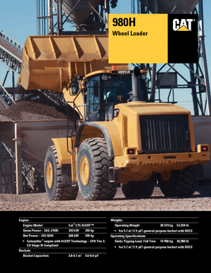 Radlader Caterpillar 980H