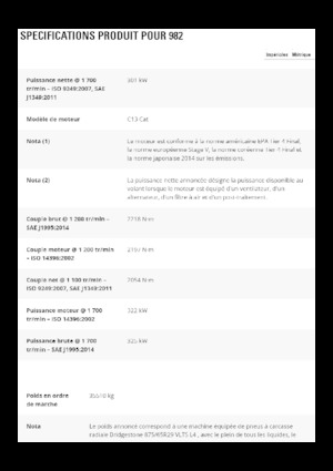 Radlader Caterpillar 982