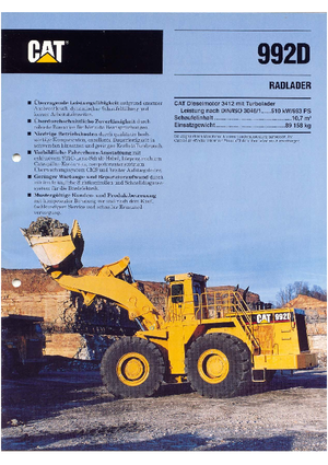 Radlader Caterpillar 992 D