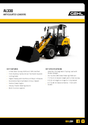 Radlader Gehl AL330