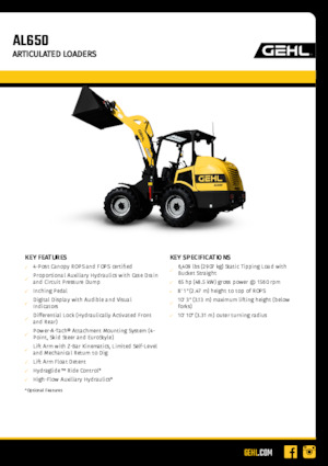 Radlader Gehl AL650